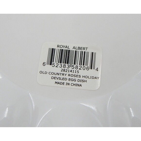 Royal Albert Old Country Roses HOLIDAY Deviled Egg Plate Platter 12 Inch - Picture 8 of 11